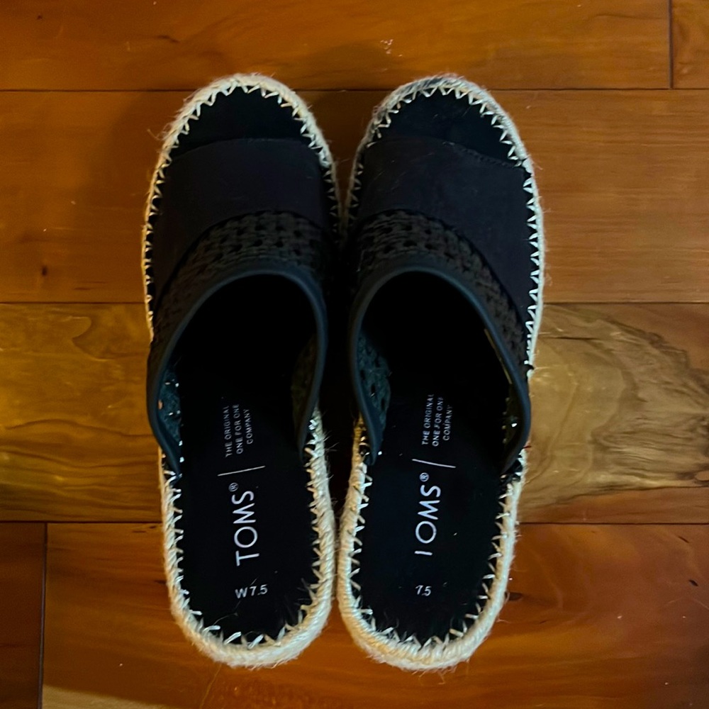 Women’s Toms 3-Inch Wedge Open Toe Shoe
